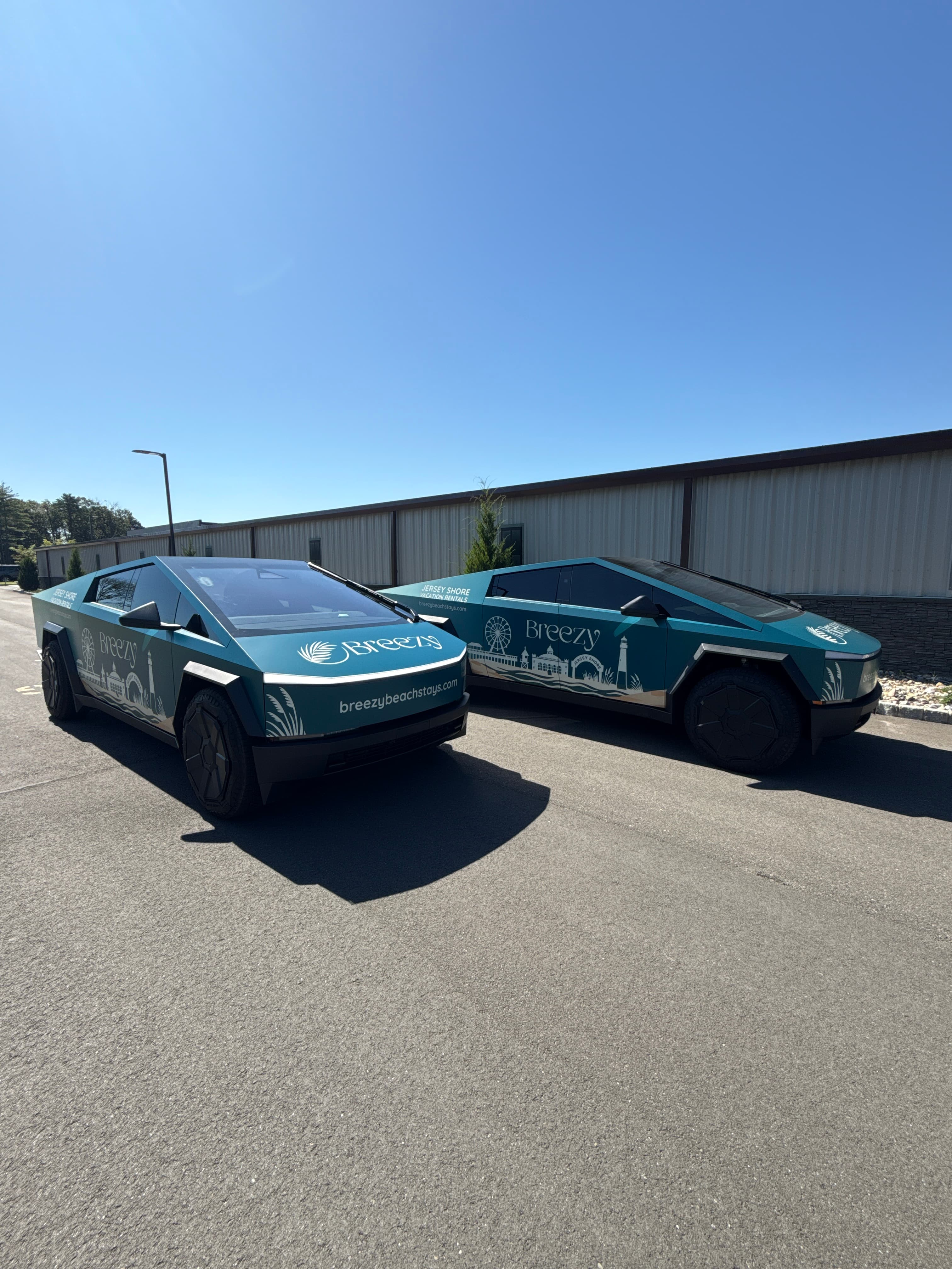 Breezy Beach Shop Tesla Cybertruck fleet
