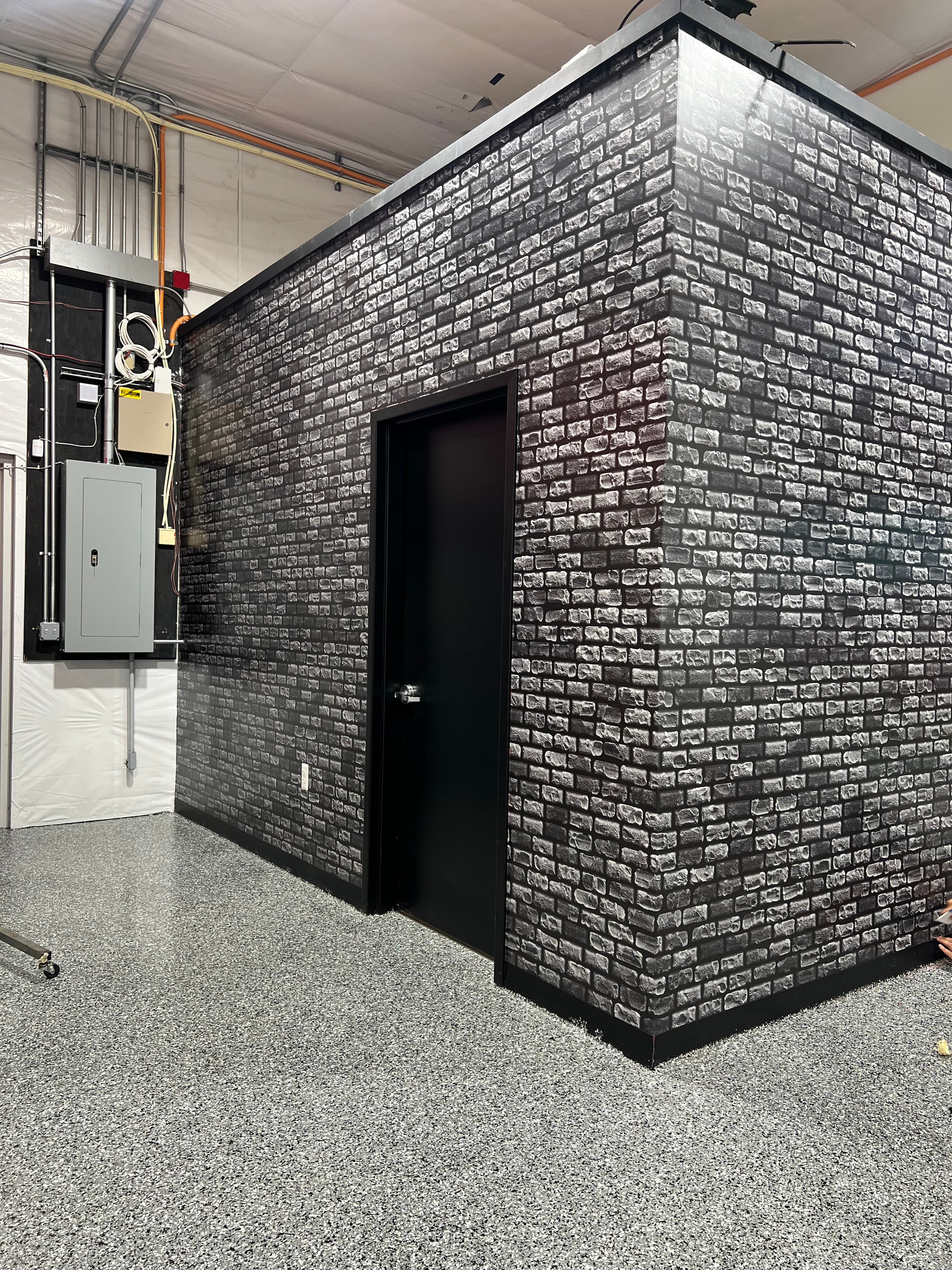 Commercial kiosk booth wrap