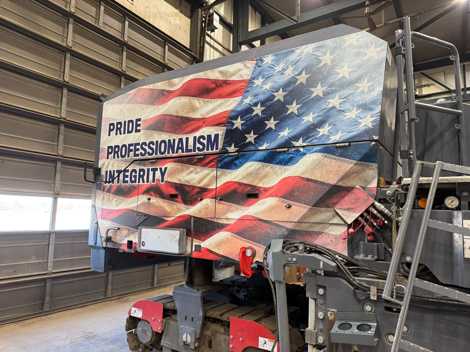 IUOE Local 825 heavy machinery vinyl wrap